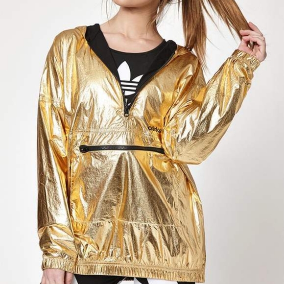 Adidas gold windbreaker - Picture 3 of 4
